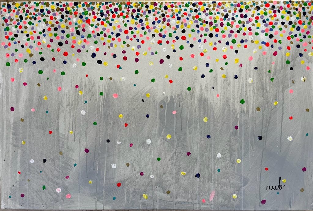 Hundreds and Thousands II — dense, electric abstract