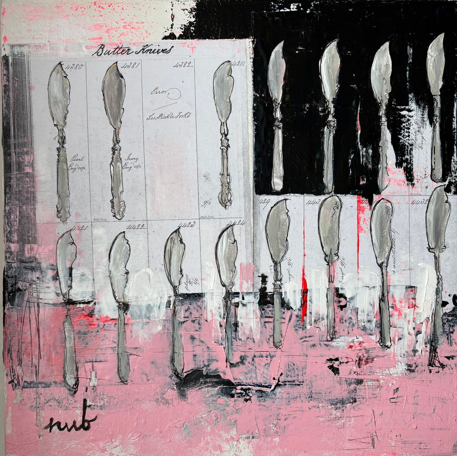 The March of the Butter Knives — rhythmic linear abstract