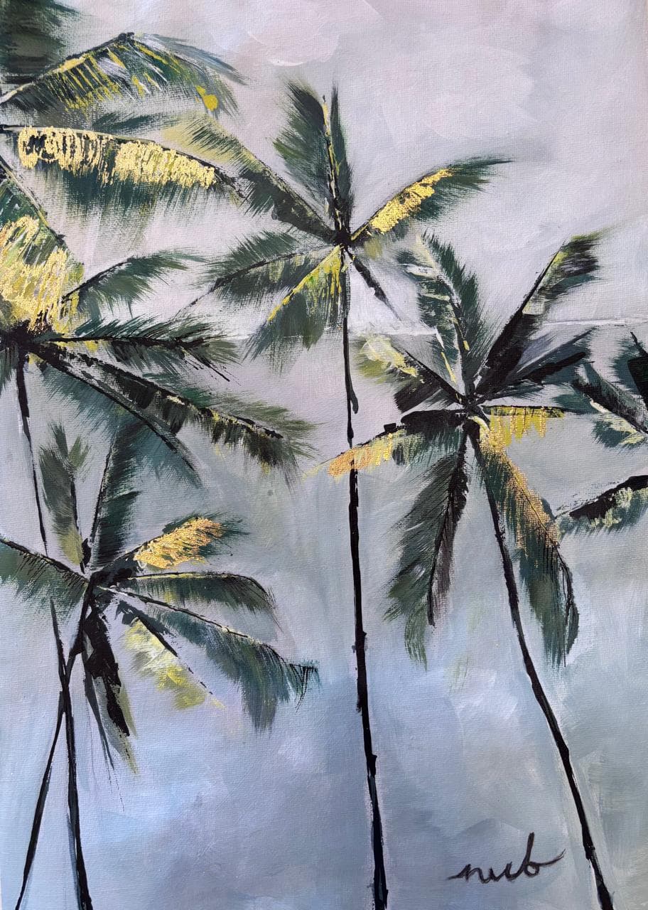 Palm Leaf — gestural botanical study