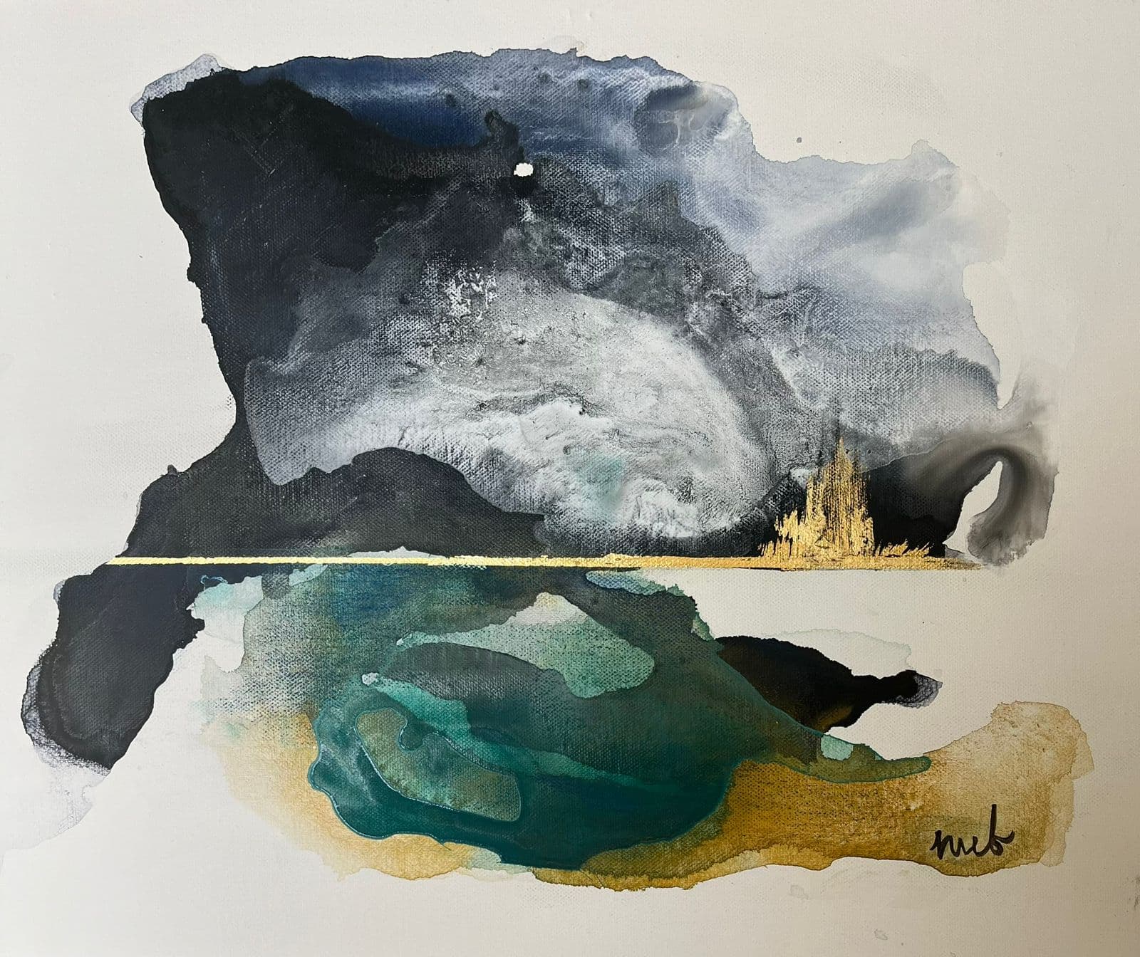 Storm 2 — darker tones and aggressive mark-making